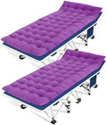 2 Pack Camping Cot with Thick Pad, Cots for Sleeping with Carry Bag by NESDCC