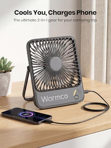 Warmco D3 10000mAh Portable Travel Fan, 7-inch Wide, Up to 24H Runtime - Image 5