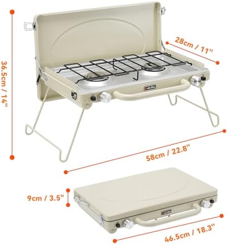 Portable Camping stove 2-Burner - Image 2