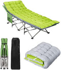 Portable Camping Cot with Mattress, Sleeping Bed,Single Lounge Chaise by HAITRAL