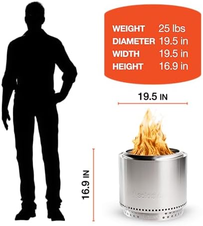 Solo Stove Bonfire Essential with Pellet Adapter Bundle | 19.5" Fire Pit - Image 7