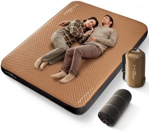 Lost Horizon Option3 Self-Inflating Foam Camping Mattress, Queen, 4.5" by LOSTHORIZON