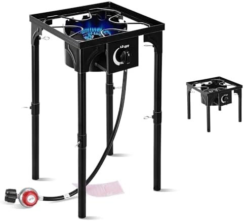 Outdoor Camping Stove, 130000 BTU Single Burner by FSUON