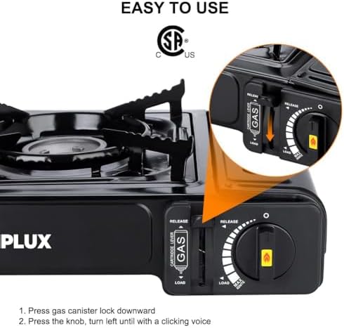 Camplux Dual Fuel Propane & Butane Stove with Carrying Case, Portable Camping Stoves with CSA Certification - Image 4