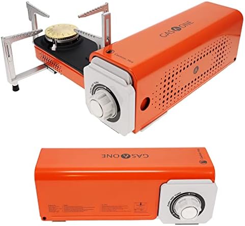 Gas One GS-8300 - Camp Stove Compact Butane Stove with Carrying Case - Foldable Portable Stove by GasOne
