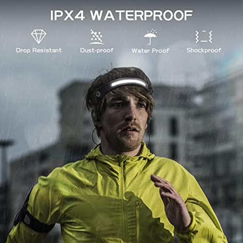 AlpsWolf LED Headlamp Rechargeable 1 Pack, Motion Sensor Head Light - Image 5