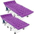 2 Pack Camping Cot with Mattress,Camping Bed,Folding Cot by GETOVIN