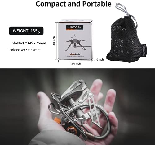 Fire-Maple Blade 2 Portable Camping and Backpacking Stove with Preheat Tube - Image 2