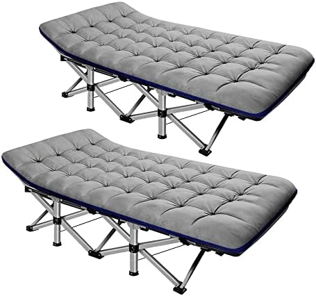 ABORON Camping Cot for Adults, 28 in Wide Folding Bed with Mattress by ABORON