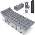 Camping Cot for Adults 800 LBS, 75"x28" Heavy Duty Folding Cot Bed with 2" Thick Detachable Pad & 1200D Oxford, Sleeping Cot for Camping & Guest Bed - 10-Second Setup by Harigal