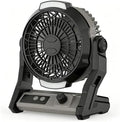 COWSAR Camping Fan Rechargeable, 10000mAh Battery, 100-Speed Adjustable, 3-in-1 Desk & Hanging Fan, Timer & Night Light, Outdoor USB Power Bank Fan for Tent Travel Bedroom Office by COWSAR