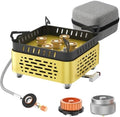 Veralune Portable Dual Fuel Camping Stove, Lightweight Camp Stove, 9800W Powerful Camping Gas Stove with Carrying Box, Piezo Ignition, Windproof, for Outdoor Camping Cooking Hiking and Picnic by Veralune