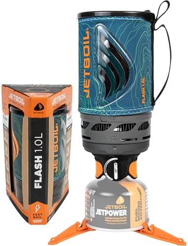 Jetboil Flash Portable Fast Boil Stove for Camping and Backpacking with 1-Step Auto Ignition, Propane/Isobutane Burner with Cooking Cup by Unknown
