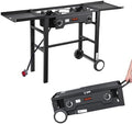VEVOR 2 Burner Outdoor Propane Gas Stove, Propane LPG Gas Camping Stove, by VEVOR