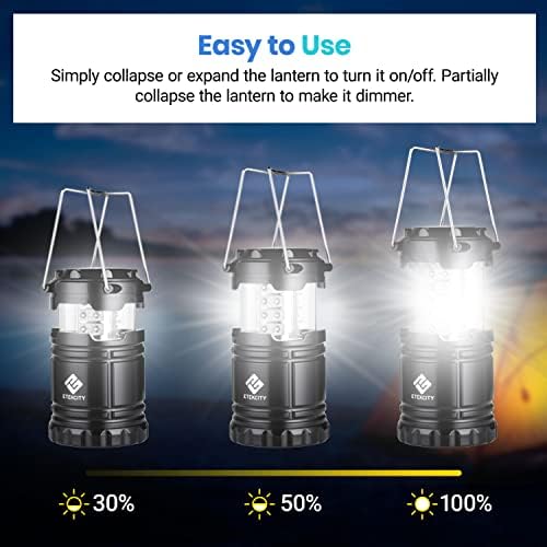Etekcity LED Camping Lanterns, Battery Included, 4 Pack - Image 4