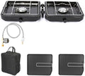 Uniflasy Foldable 2 Burner Camping Stove with Griddles by Uniflasy