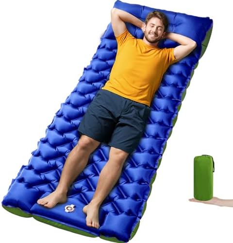 4-Inch Inflatable Camping Sleeping Pad with Foot Pump by Oramoose