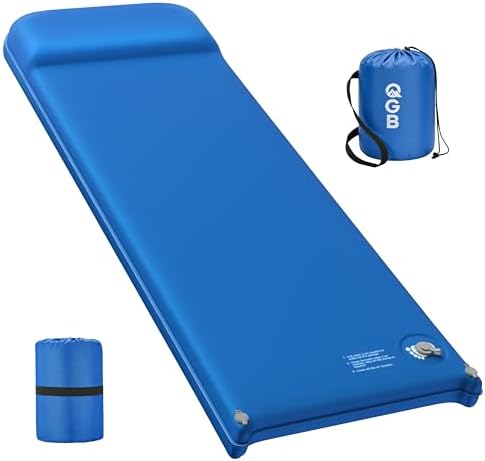 Memory Foam Camping Sleeping Pad, Foldable and Portable Self-Inflating Camping Mattress Pad, 9.5 R-Value Insulated & Quiet Sleeping Mat with Pillow, Compact for Backpacking Hiking Car Traveling Tent by Unknown