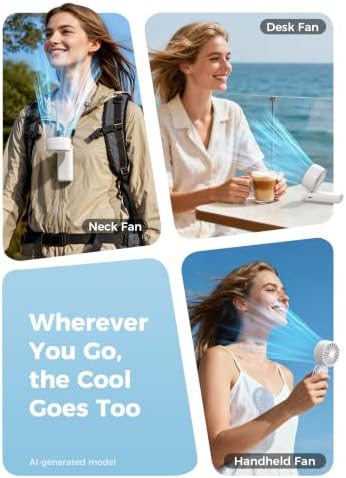 Aecooly Mighty Portable Handheld Fan | 26H Max Cooling | 3 Flexible Modes - Image 6