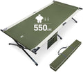 EVER ADVANCED Extra Wide Camping Cot for Adults Oversized XXL Sleeping Cots Folding Cot Bed with Carry Bag, 84.3" L x 41.9" W, Support to 550 lbs by EVERADVANCED