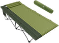 Timber Ridge 31.8" W Extra Wide Heavy Duty Camping Cot for Adult, Easy Set Up Oversized Sleeping Cot with Carry Bag for Camping, Travel and Outdoors, Support up to 450lbs, Green by TIMBERRIDGE