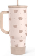 SANDJEST Bear Tumbler with Handle, Insulated Cup Stainless Steel Travel Mug Cup, Gifts for Women Girl, 40oz by SANDJEST