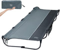 TIMBER RIDGE 20-Second Quick Set-Up Camping Cot, Lightweight Aluminum Folding Cot with Zipper Closure, Portable Carry Bag Included for Camping, Travel and Outdoors, Support up to 225lbs, Grey by TIMBERRIDGE