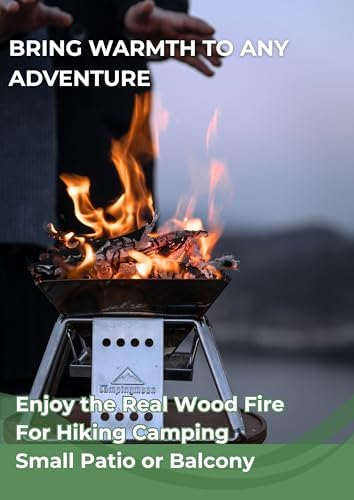CAMPINGMOON Mini Charcoal Grill Portable Fire Pit Stainless Steel X-MINI - Image 2