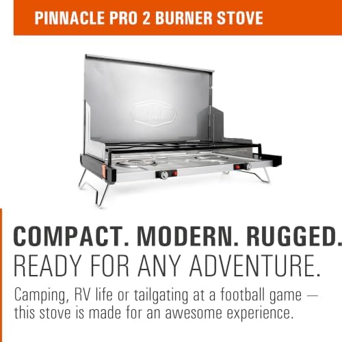 GSI Outdoors Pinnacle Pro 2-Burner Propane Camp Stove, 25,000 BTU - Image 2