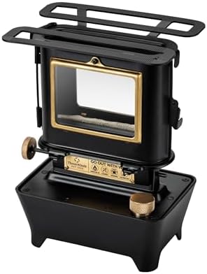 Thous Winds Camping Oil Lantern, Fuel Lamp for Outdoor Lighting Portable Stove for Cooking Warming, Black by ThousWinds