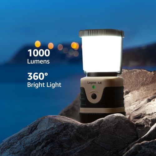 Lepro 1000LM LED Camping Lantern Rechargeable with 4 Light Modes, White - Image 5