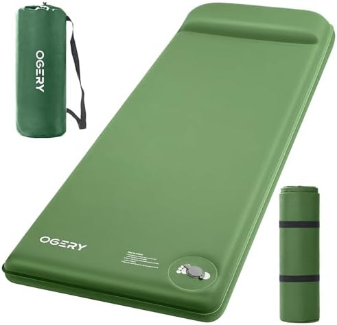 OGERY Self-Inflating Sleeping Pad, 3" Memory Foam Camping Mattress by OGERY
