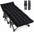 LILYPELLE Folding Camping Cot, Extra Wide Heavy Duty Sleeping Cots with Pad by LILYPELLE