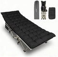 YELLOW JACKET Folding Camping Cot for Adults,600LBS Max Load,28" Wide Sleeping Cot with Removable Thick Mattress Portable Foldable Camping Bed with Carry Bag for Camp,Home,Office,Travel,Black by YELLOWJACKET