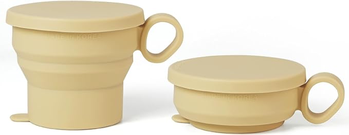 carrotez 2 pack MiniSilicone Collapsible Travel Cup by Carrotez
