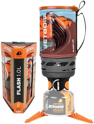 Jetboil Flash Portable Fast Boil Stove for Camping and Backpacking with 1-Step Auto Ignition, Propane/Isobutane Burner with Cooking Cup by Unknown
