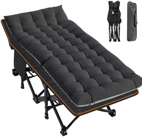 LILYPELLE Oversized XXL Folding Camping Cot, 32" Heavy Duty Sleeping Cots by LILYPELLE