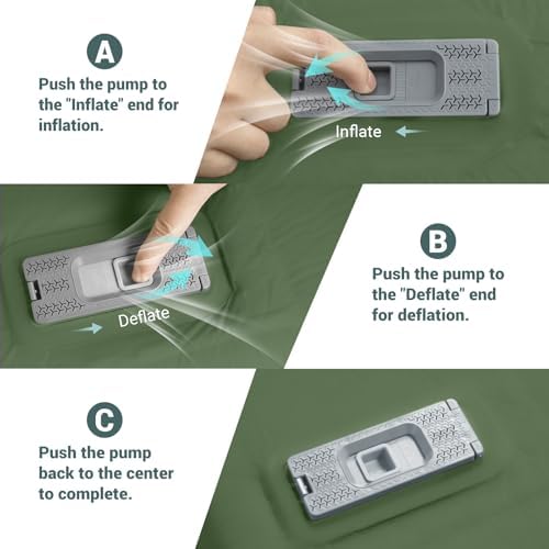 Elegear Self Inflating Sleeping Pad with Electric Pump 3.15" Memory Foam - Image 5