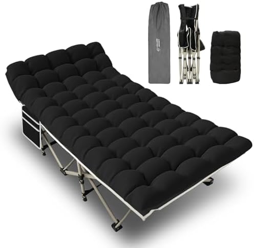 YELLOW JACKET Camping Cot (Black) by YELLOWJACKET