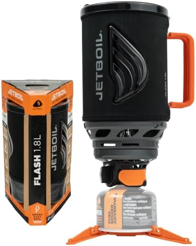 Jetboil Flash Portable Fast Boil Stove for Camping and Backpacking with 1-Step Auto Ignition, Propane/Isobutane Burner with Cooking Cup by Unknown