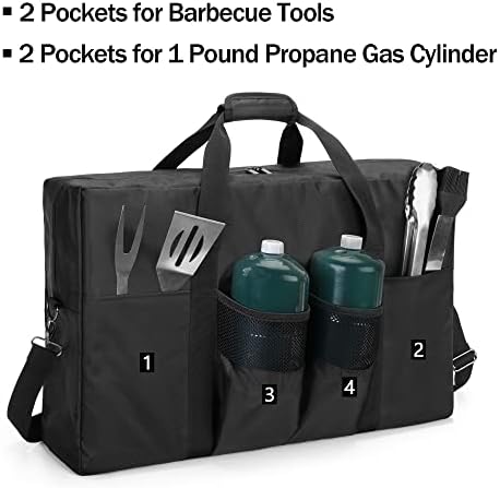 samdew 2-Burner Camp Stove Carry Case Compatible with Coleman, Bag Only - Image 3