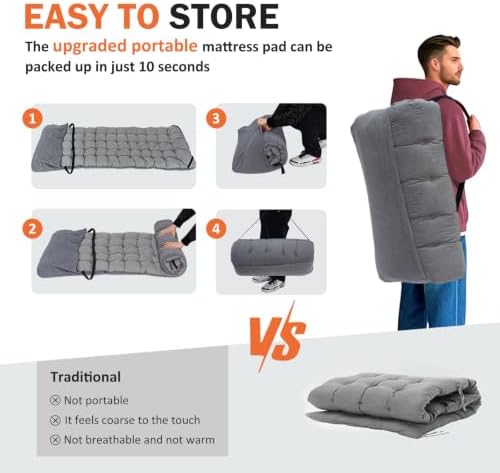 ATORPOK Camping Cot for Adults with Comfortable Cushion, Folding Bed - Image 3