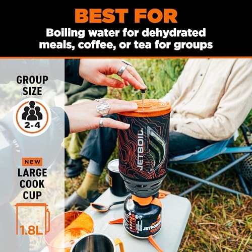 Jetboil Flash Java Portable Fast Boil Stove and Coffee Press for Camping and Backpacking, 1-Step Auto Ignition, Propane/Isobutane Burner - Image 3