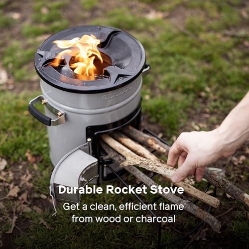 EcoZoom Rocket Stove, Dual Fuel Wood & Charcoal, Portable & Insulated - Image 2