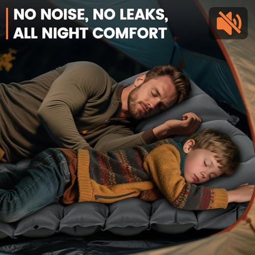 4 Inch 1.9 lb Backpacking Sleeping Pad with Fast Foot Pump - Image 5