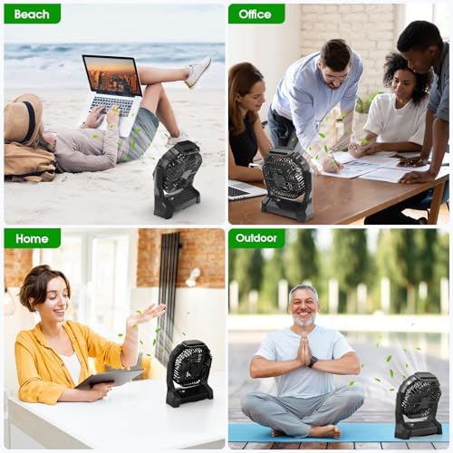 Portable Fan Rechargeable 20000mAh Cordless Battery Powered Camping Fan - Image 7