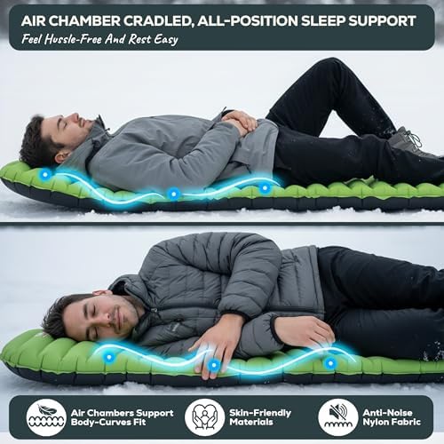 Gear Doctors ApolloAir 5.2 R-Value [25oz] Ultralight Insulated Inflatable Camping Sleeping Pad — Backpacking Sleeping Pad — Camping Mattress Compact Lightweight for Hiking—Air Mattress for Backpacking - Image 6