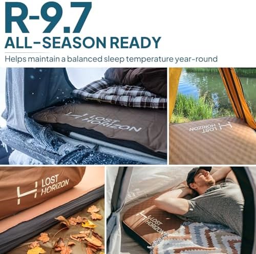 Lost Horizon Option3 Self-Inflating Foam Camping Mattress, Slim Single, 3" - Image 4