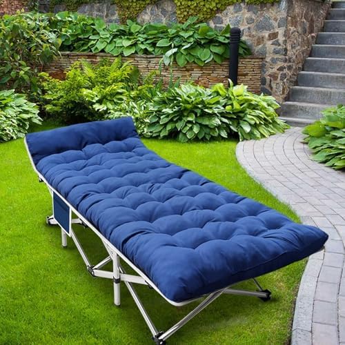 2 Pack Camping Cot with Mattress, Heavy Duty Sleeping Cots - Image 4