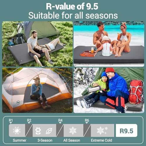 Elegear Self Inflating Sleeping Pad with Electric Pump 3.15" Memory Foam - Image 4